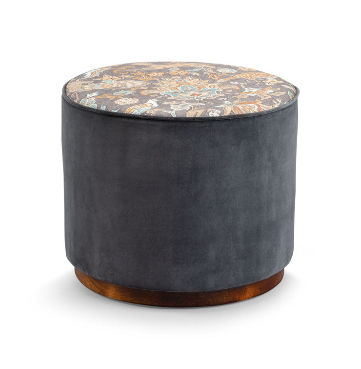 Handmade upholstered footstool by Savery's of Broadway